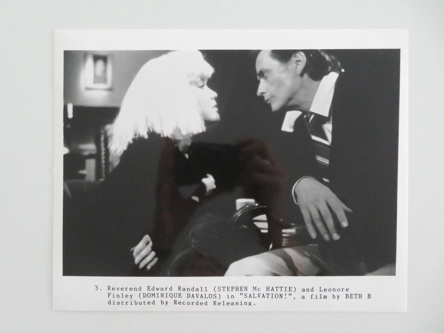 SALVATION! MOVIE STILL PHOTO LOT OF 5 STEPHEN MCHATTIE DOMINIQUE DAVALOS 1987