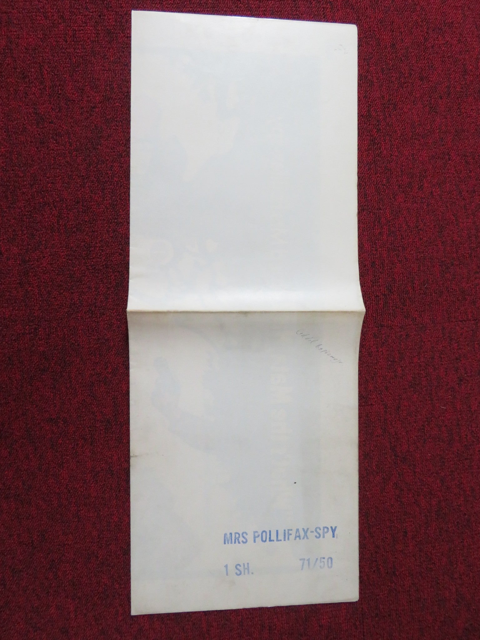 MRS. POLLIFAX-SPY FOLDED US ONE SHEET POSTER ROSALIND RUSSELL D. MCGAVIN 1970 - Rendezvous Cinema