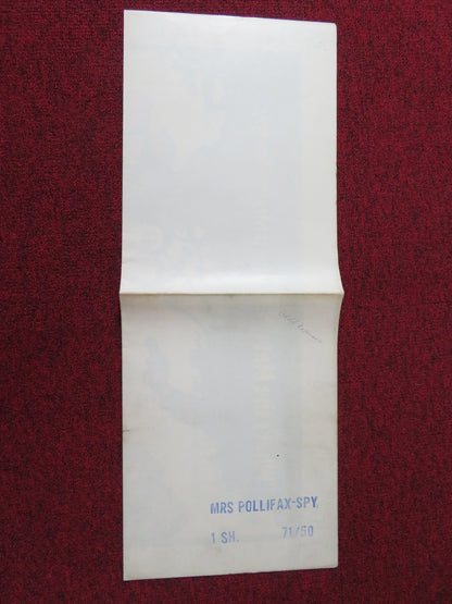 MRS. POLLIFAX-SPY FOLDED US ONE SHEET POSTER ROSALIND RUSSELL D. MCGAVIN 1970 - Rendezvous Cinema