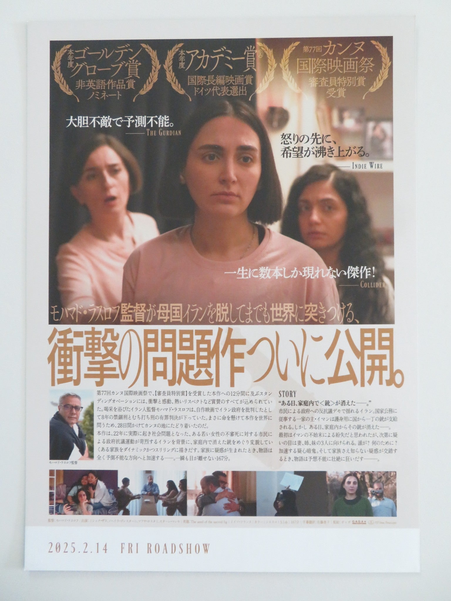 THE SEED OF THE SACRED FIG JAPANESE CHIRASHI (B5) POSTER SOHEILA GOLESTANI 2024 - Rendezvous Cinema
