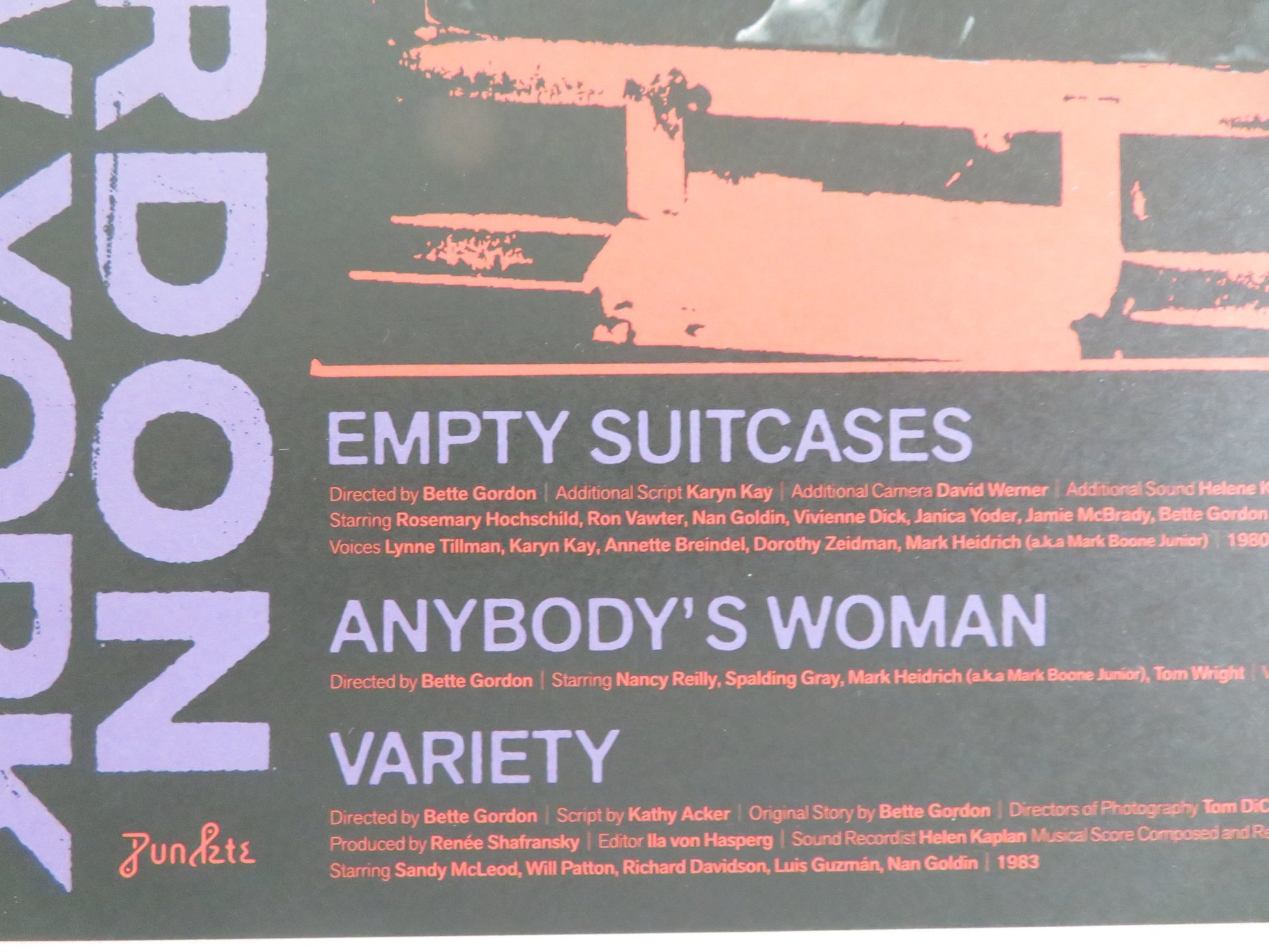 BETTE GORDON EMPTY NEW YORK JAPANESE CHIRASHI (B5) POSTER HOCHSCHILD 2024 - Rendezvous Cinema