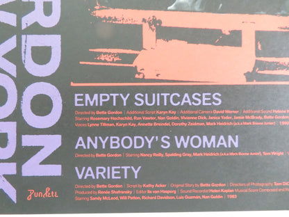 BETTE GORDON EMPTY NEW YORK JAPANESE CHIRASHI (B5) POSTER HOCHSCHILD 2024 - Rendezvous Cinema