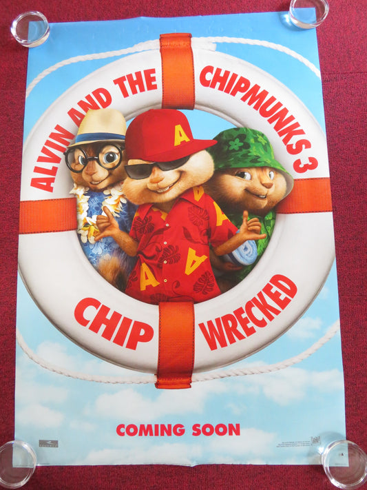 ALVIN AND THE CHIPMUNKS: CHIPWRECKED US ONE SHEET ROLLED POSTER 2011 - Rendezvous Cinema