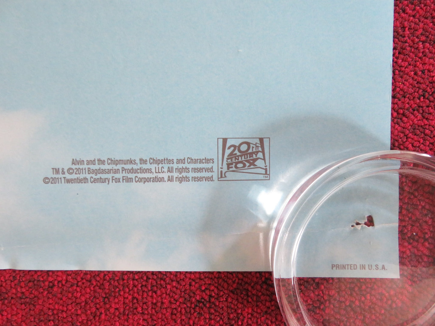 ALVIN AND THE CHIPMUNKS: CHIPWRECKED US ONE SHEET ROLLED POSTER 2011 - Rendezvous Cinema