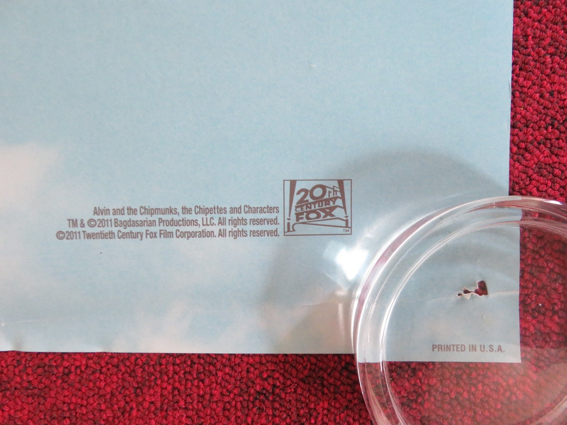 ALVIN AND THE CHIPMUNKS: CHIPWRECKED US ONE SHEET ROLLED POSTER 2011 - Rendezvous Cinema