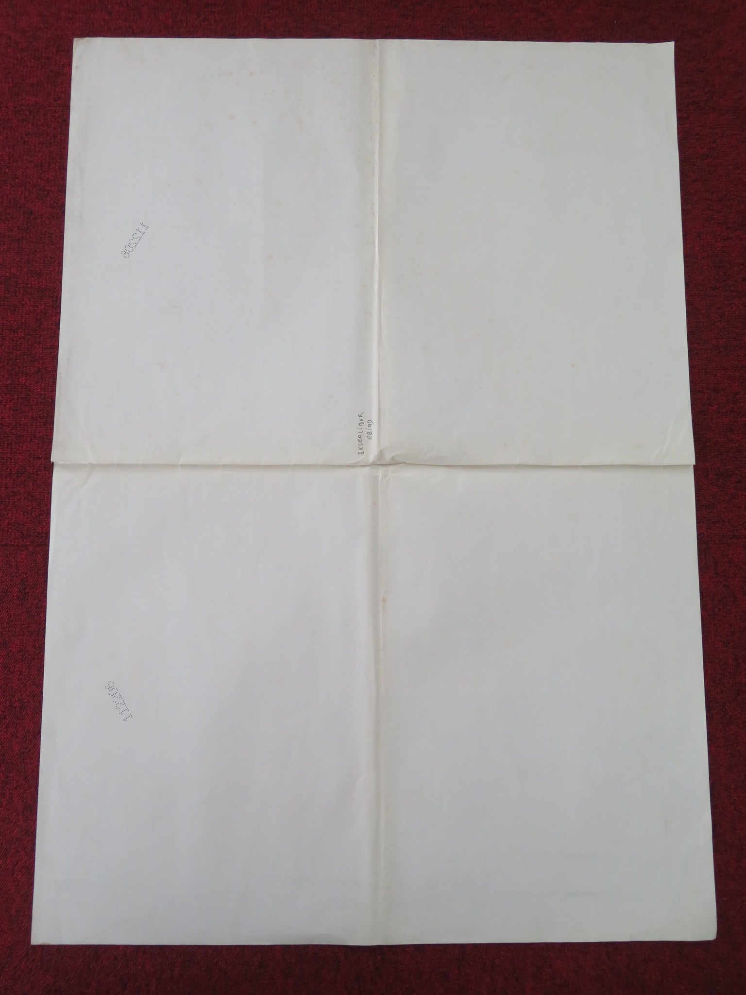 EXCALIBUR ITALIAN FOGLIO POSTER NIGEL TERRY HELEN MIRREN 1981 - Rendezvous Cinema