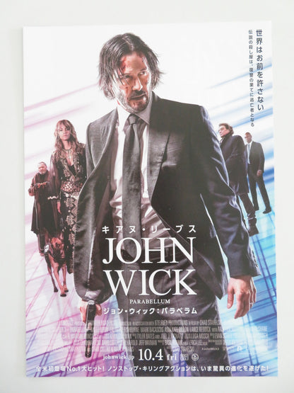 JOHN WICK: CHAPTER 3 -PARABELLEM - B JAPANESE CHIRASHI (B5) POSTER REEVES 2019 - Rendezvous Cinema