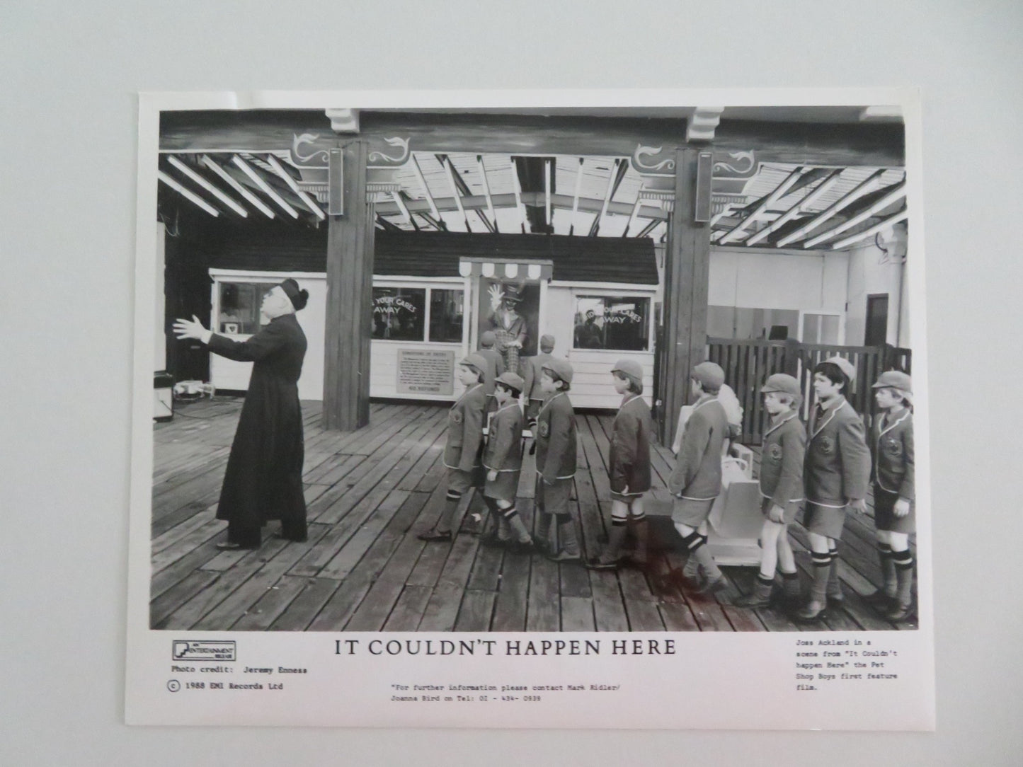 IT COULDN'T HAPPEN HERE MOVIE STILL PHOTO LOT OF 4 PET SHOP BOYS N. TENNANT 1988