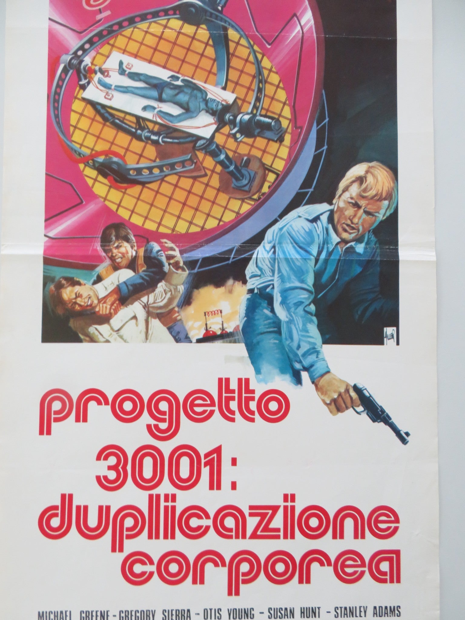 PROGETTO 3001: DUPLICAZIONE CORPOREA ITALIAN LOCANDINA POSTER M. GREENE 1976 - Rendezvous Cinema