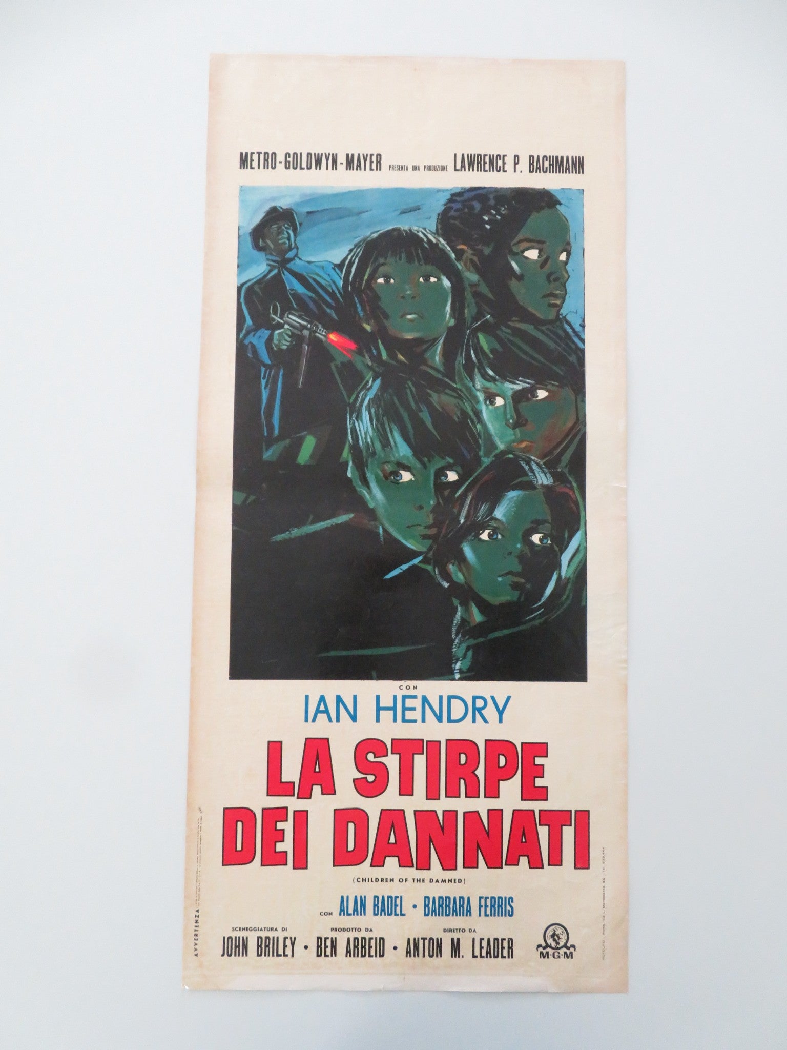 CHILDREN OF THE DAMNED ITALIAN LOCANDINA POSTER IAN HENDRY ALAN BADEL 1965 - Rendezvous Cinema