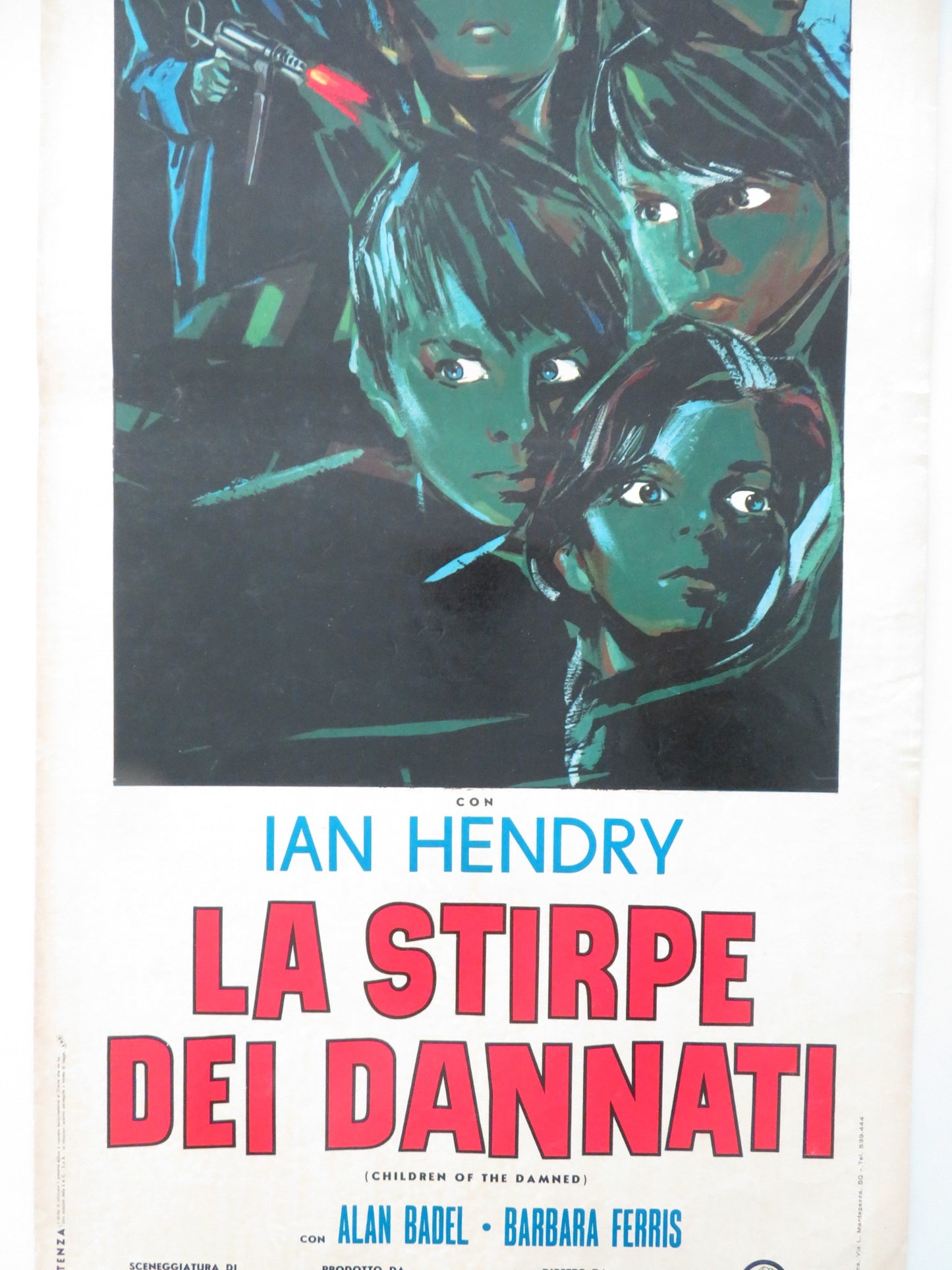 CHILDREN OF THE DAMNED ITALIAN LOCANDINA POSTER IAN HENDRY ALAN BADEL 1965 - Rendezvous Cinema