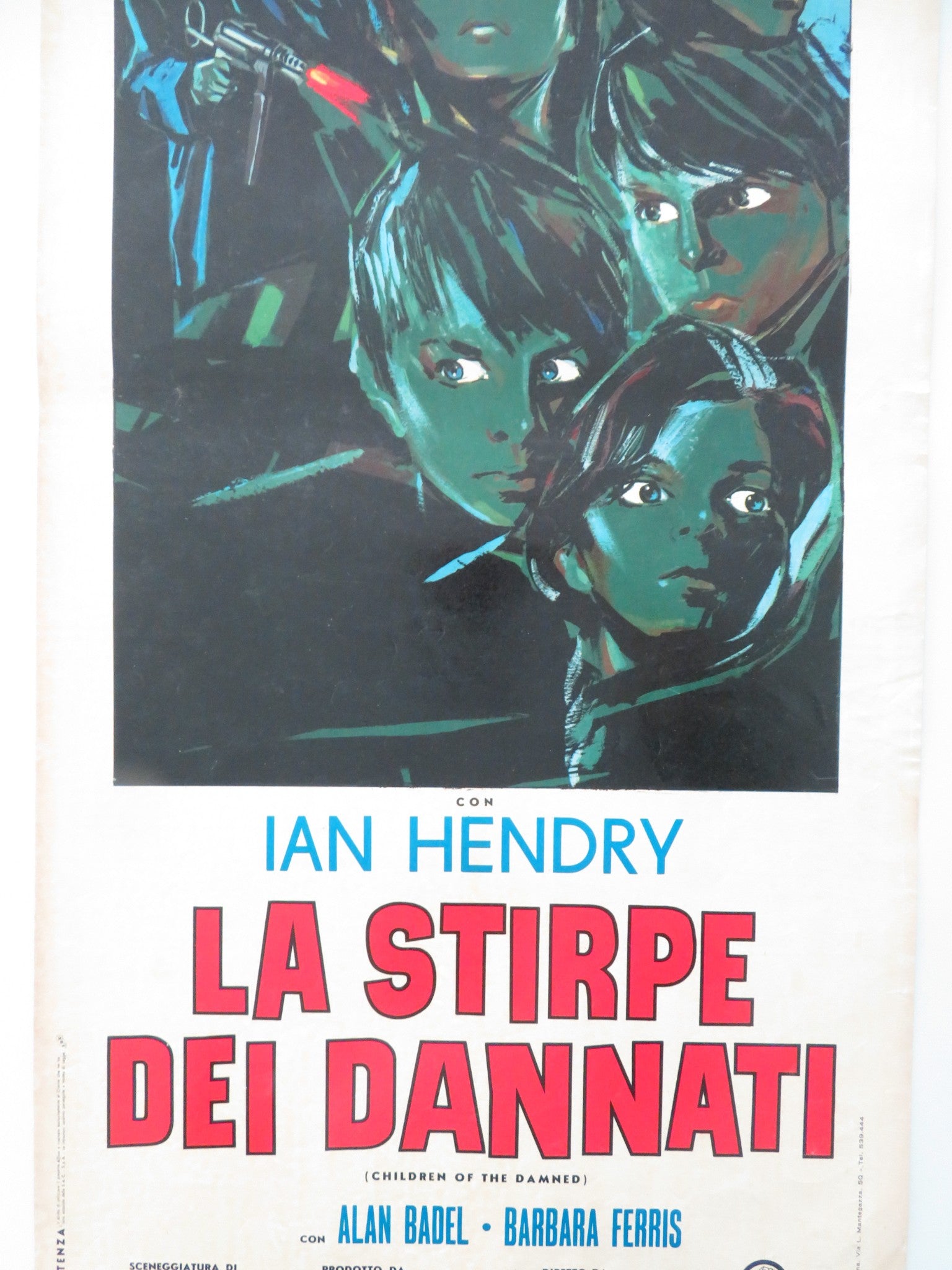 CHILDREN OF THE DAMNED ITALIAN LOCANDINA POSTER IAN HENDRY ALAN BADEL 1965 - Rendezvous Cinema