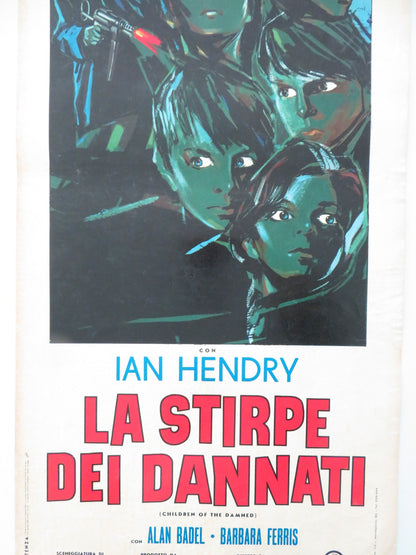 CHILDREN OF THE DAMNED ITALIAN LOCANDINA POSTER IAN HENDRY ALAN BADEL 1965 - Rendezvous Cinema