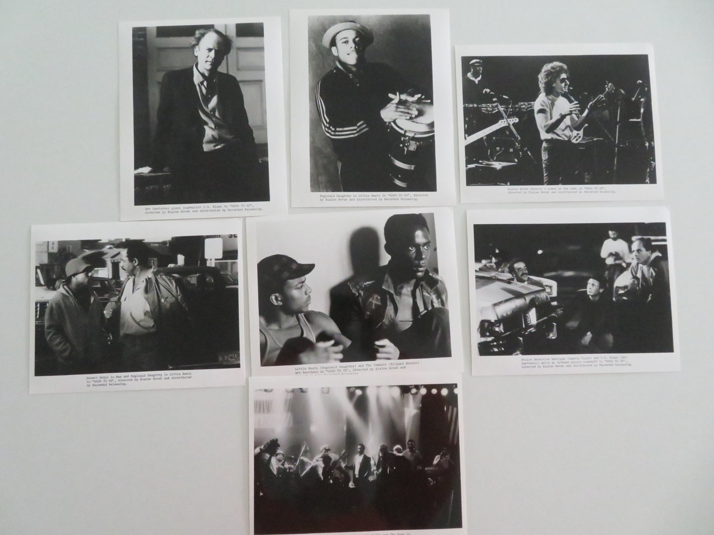 GOOD TO GO MOVIE STILL PHOTO LOT OF 7 ART GARFUNKEL REGINALD DAUGHTRY 1986