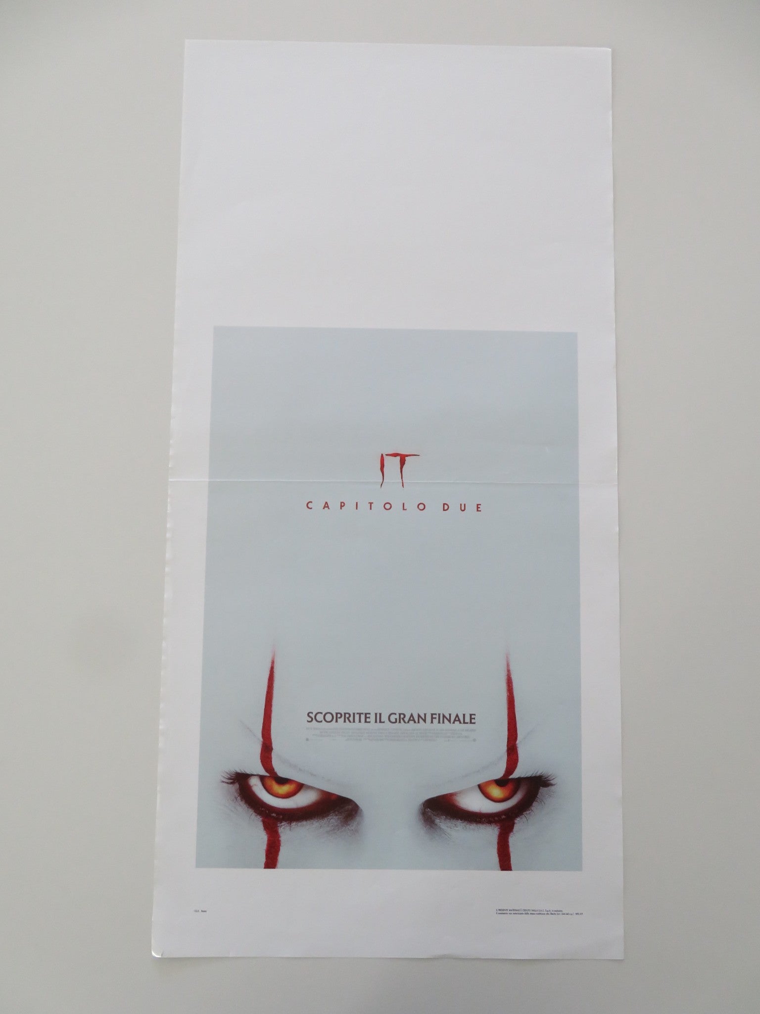 CHAPTER TWO ITALIAN LOCANDINA POSTER BILL SKARSGARD JESSICA CHASTAIN 2019 - Rendezvous Cinema