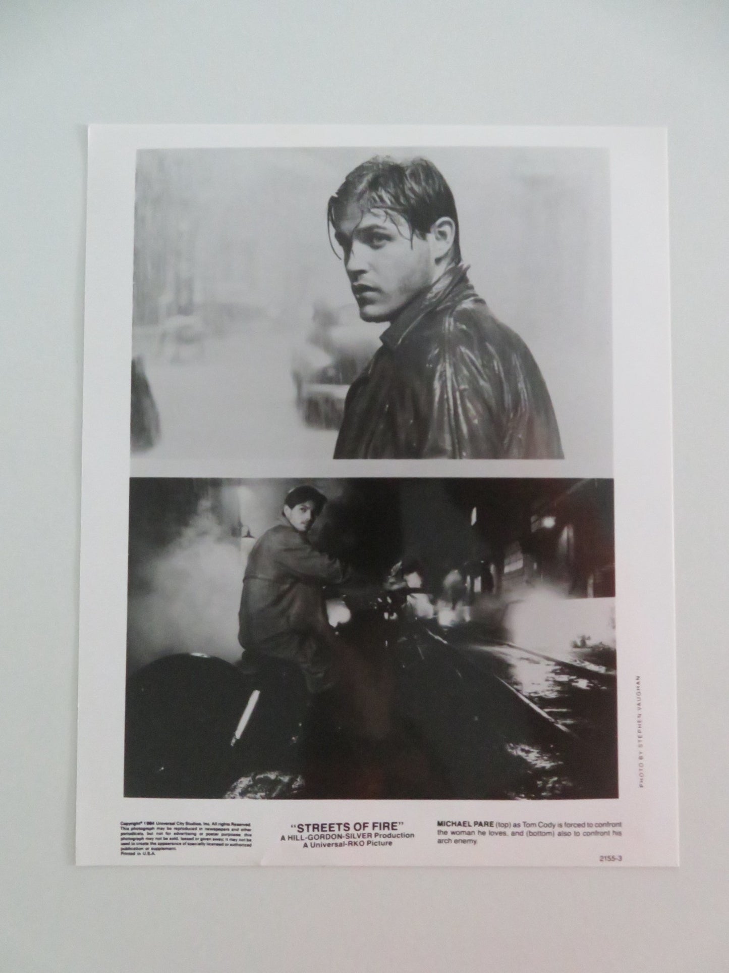 STREETS OF FIRE MOVIE STILL PHOTO LOT OF 4 MICHAEL PARE DIANE LANE 1984