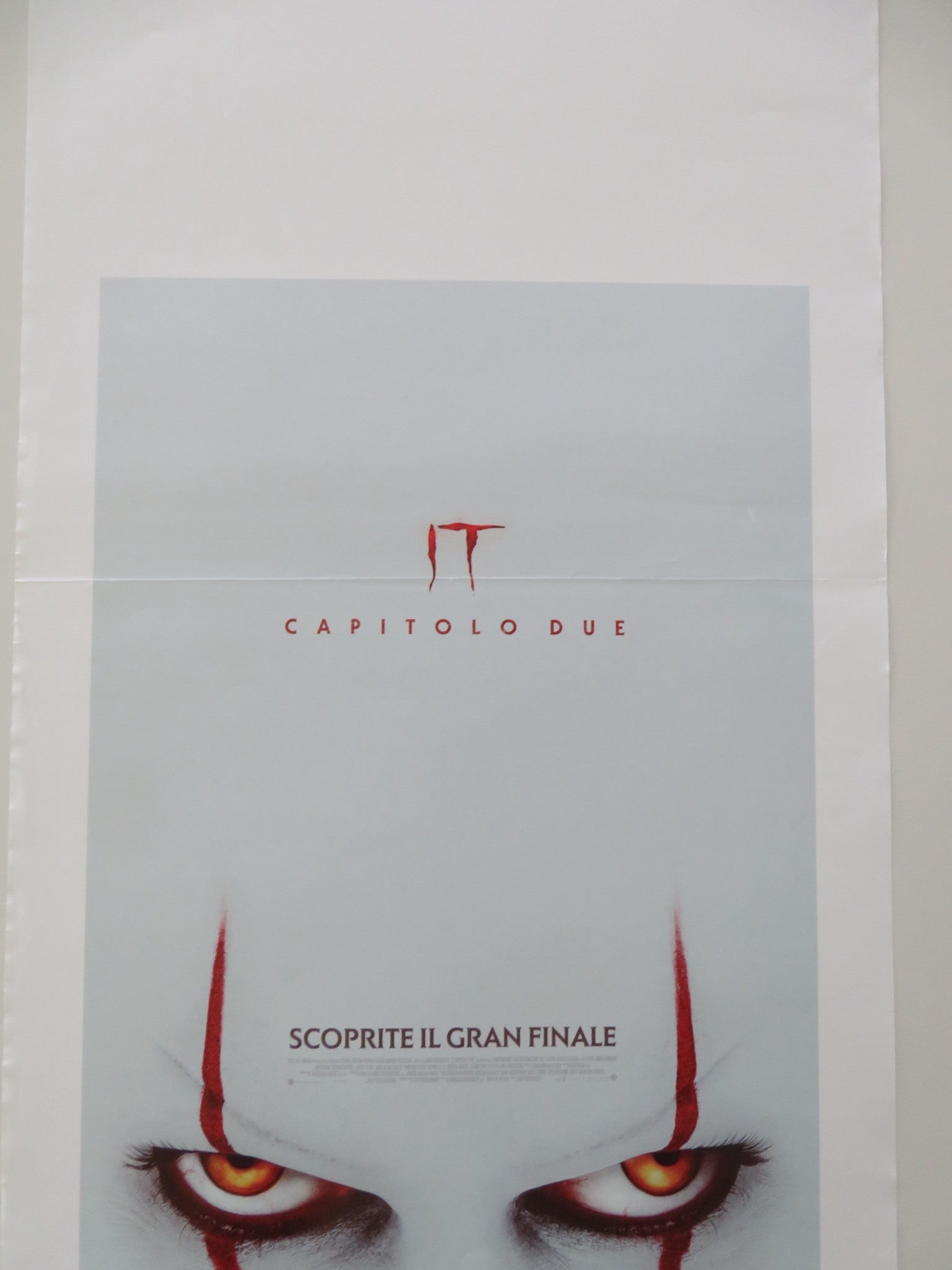CHAPTER TWO ITALIAN LOCANDINA POSTER BILL SKARSGARD JESSICA CHASTAIN 2019 - Rendezvous Cinema