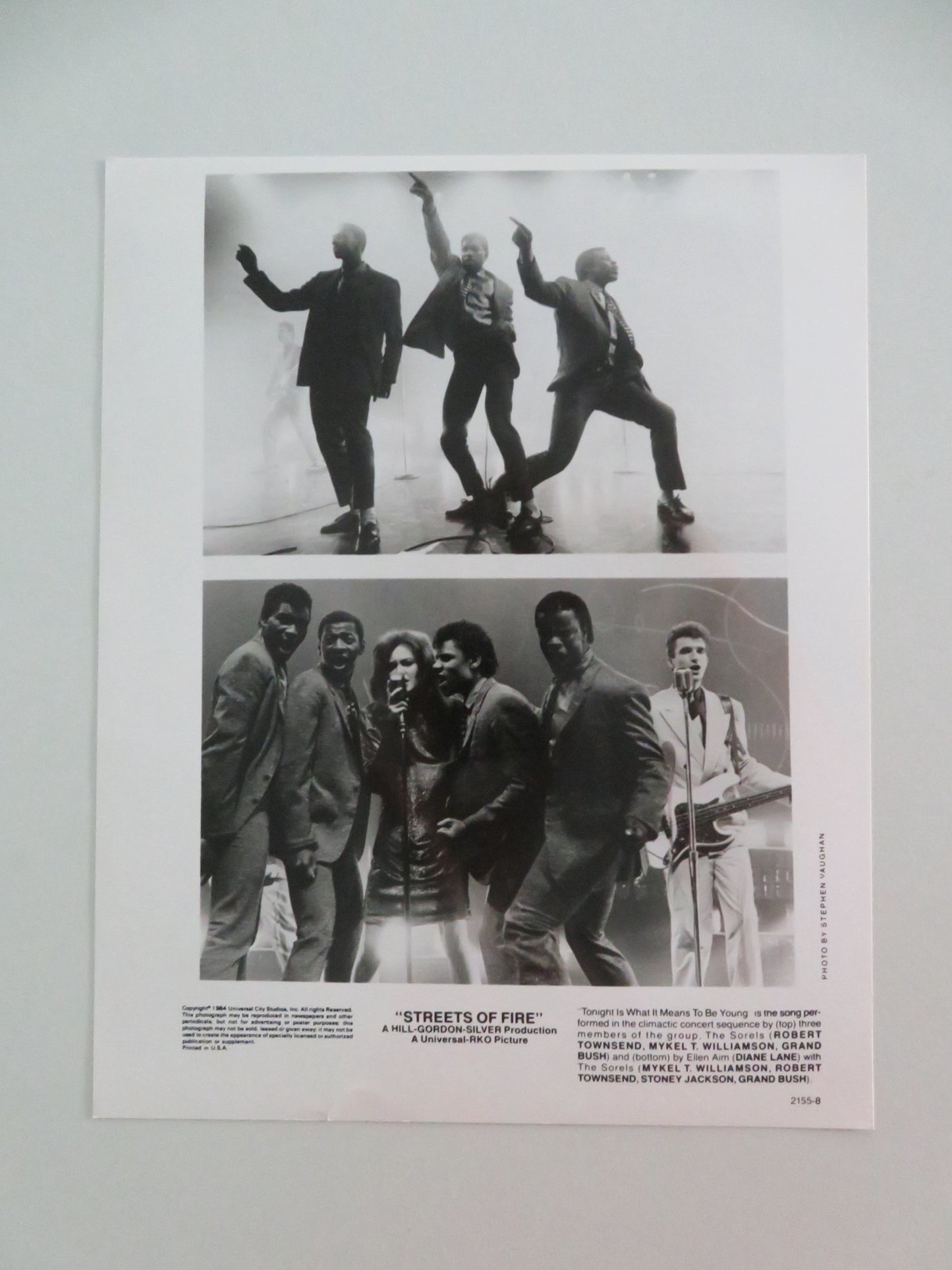 STREETS OF FIRE MOVIE STILL PHOTO LOT OF 4 MICHAEL PARE DIANE LANE 1984