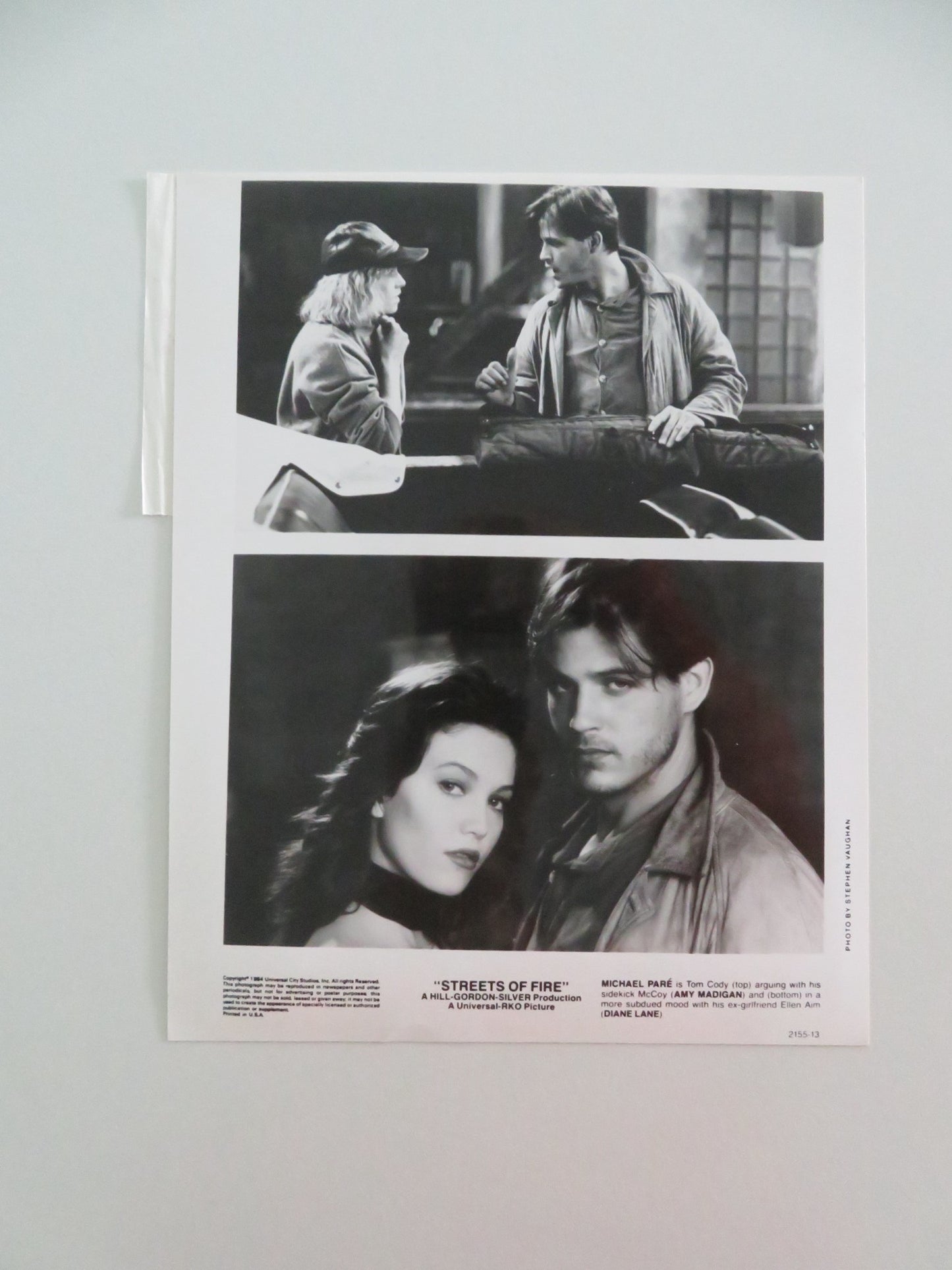 STREETS OF FIRE MOVIE STILL PHOTO LOT OF 4 MICHAEL PARE DIANE LANE 1984