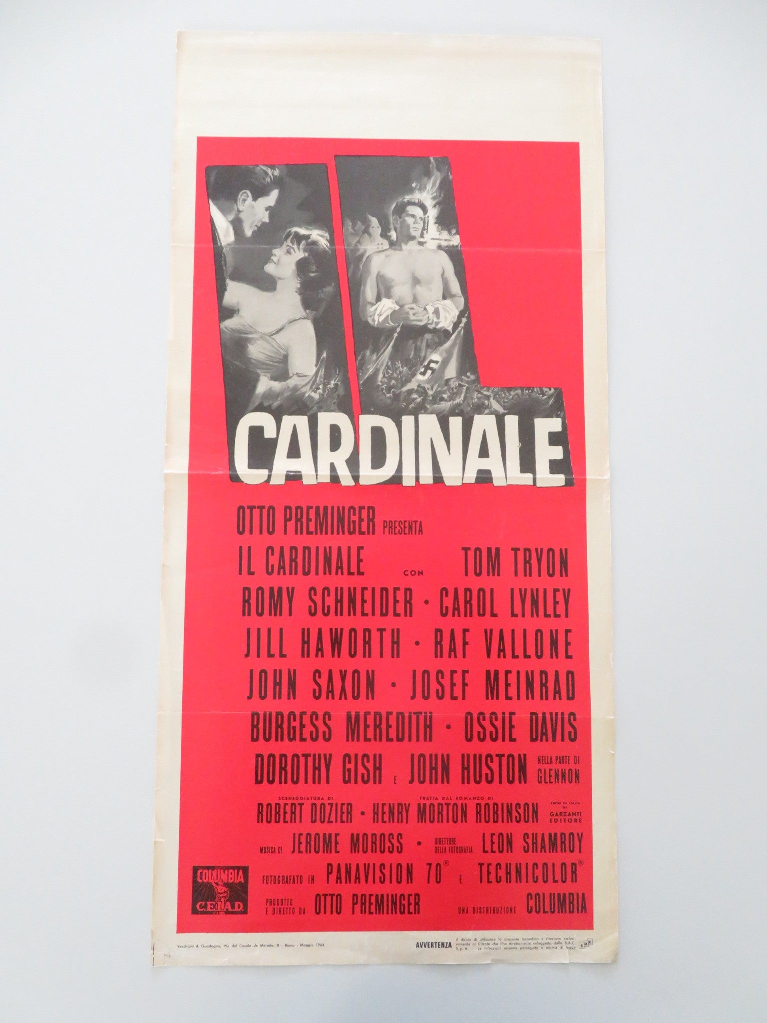 THE CARDINAL ITALIAN LOCANDINA POSTER TOM TRYON ROMY SCHNEIDER R1965 - Rendezvous Cinema