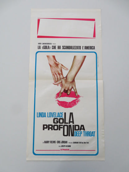 DEEP THROAT PART II ITALIAN LOCANDINA POSTER LINDA LOVELACE HARRY REEMS 1975 - Rendezvous Cinema