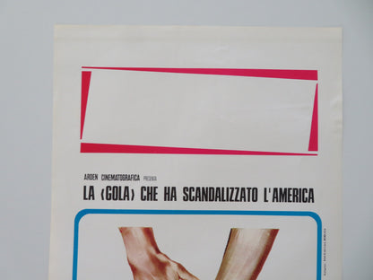 DEEP THROAT PART II ITALIAN LOCANDINA POSTER LINDA LOVELACE HARRY REEMS 1975 - Rendezvous Cinema