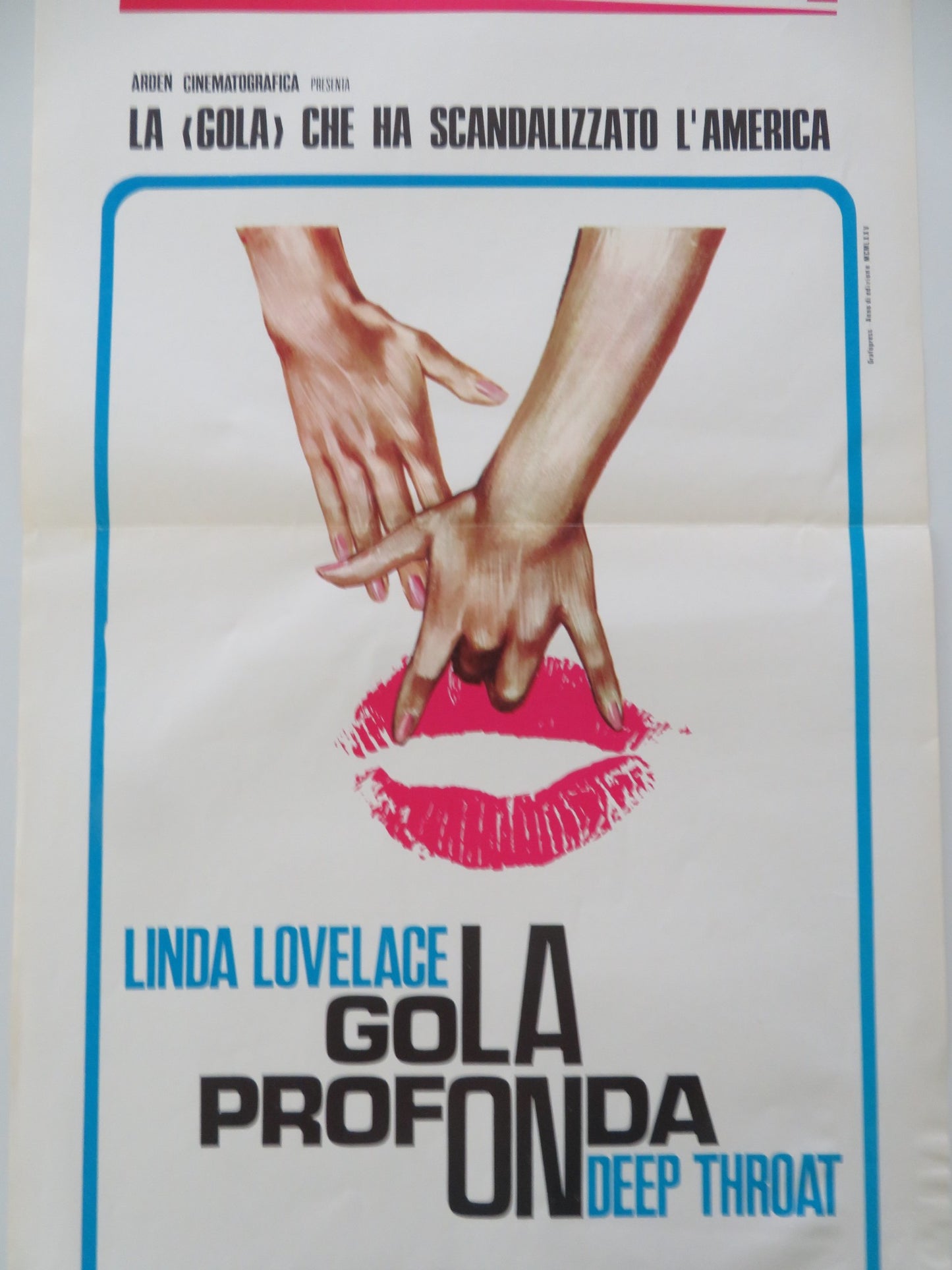 DEEP THROAT PART II ITALIAN LOCANDINA POSTER LINDA LOVELACE HARRY REEMS 1975 - Rendezvous Cinema