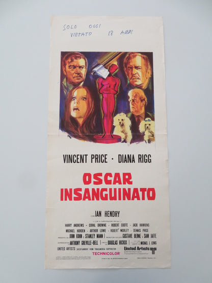 THEATRE OF BLOOD ITALIAN LOCANDINA POSTER VINCENT PRICE DIANA RIGG 1973 - Rendezvous Cinema