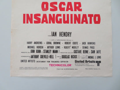 THEATRE OF BLOOD ITALIAN LOCANDINA POSTER VINCENT PRICE DIANA RIGG 1973 - Rendezvous Cinema