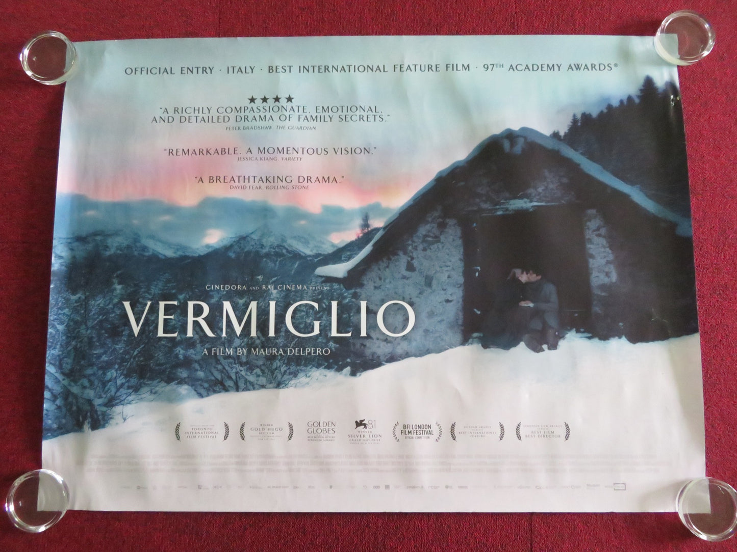 VERMIGLIO UK QUAD ROLLED POSTER TOMMASO RAGNO ROBERTA ROVELLI 2024