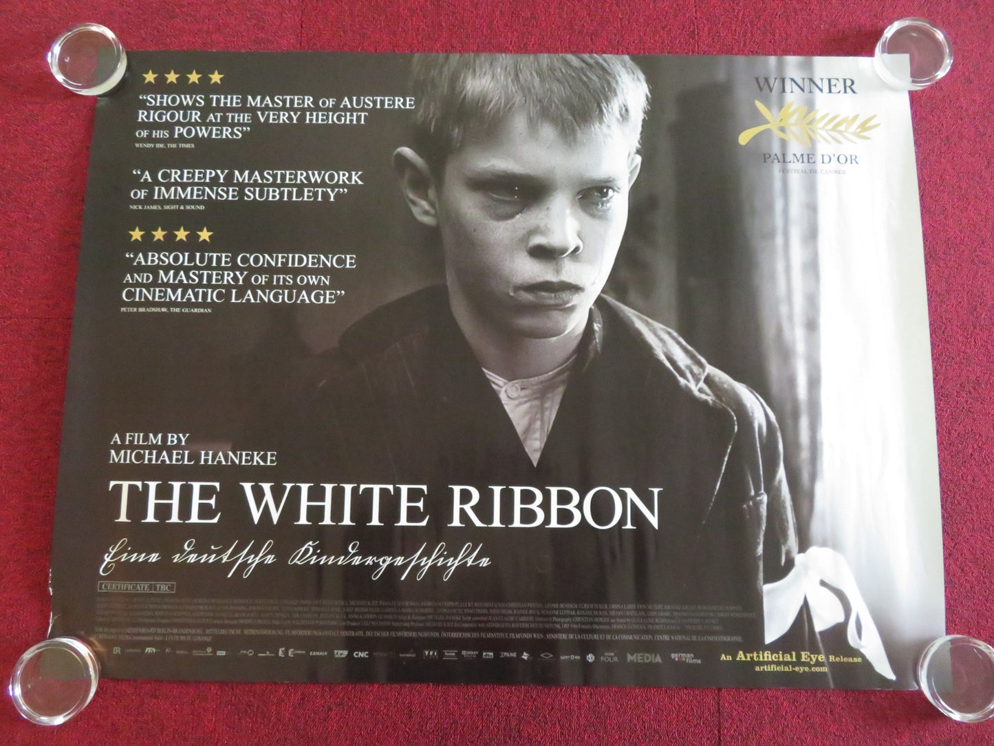 THE WHITE RIBBON UK QUAD ROLLED POSTER CHRISTIAN FRIEDEL ERNST JACOBI 2009
