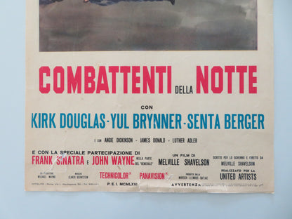 CAST A GIANT SHADOW ITALIAN LOCANDINA POSTER KIRK DOUGLAS YUL BRYNNER 1966 - Rendezvous Cinema
