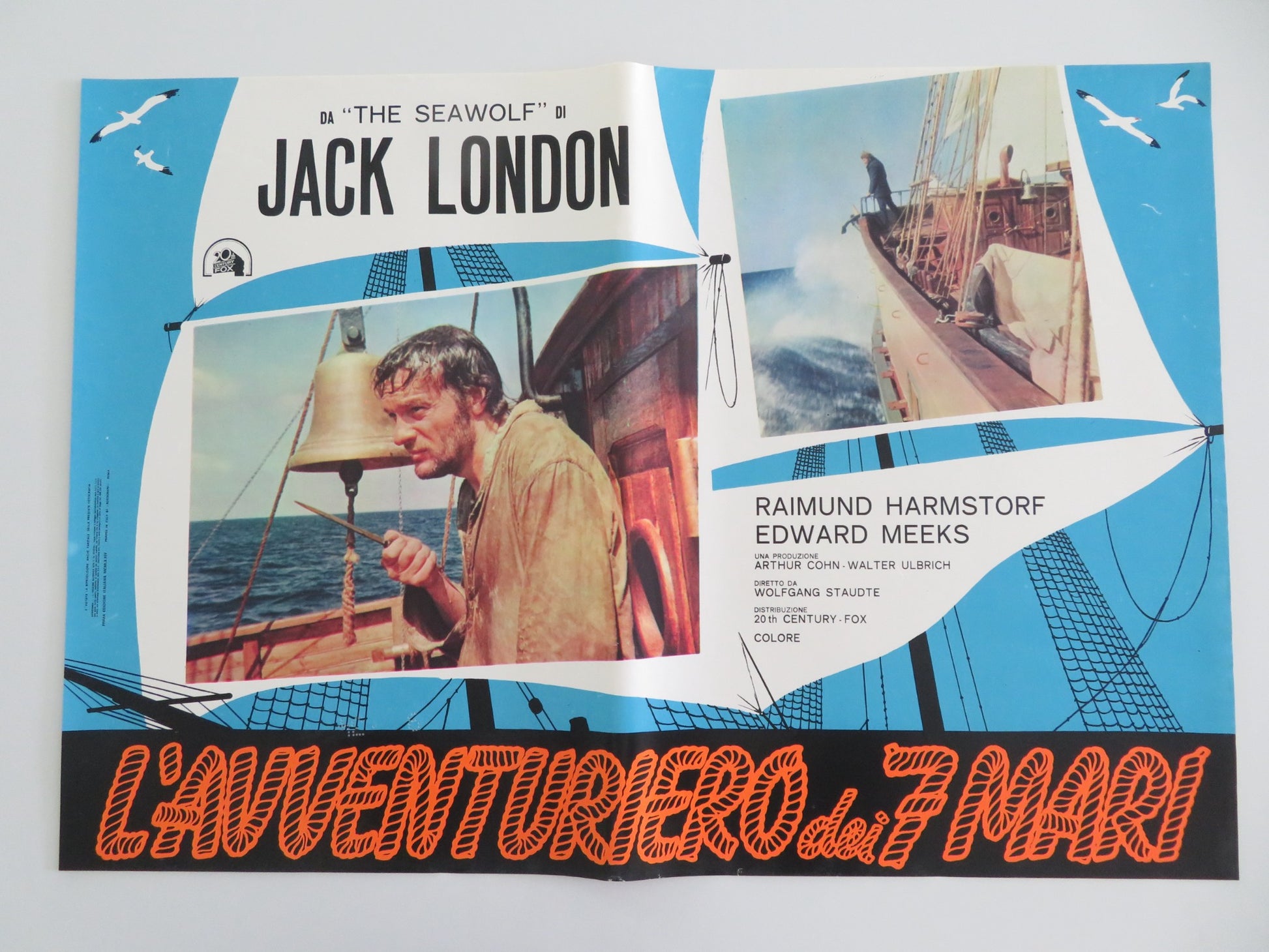 THE SEAWOLF - B ITALIAN FOTOBUSTA POSTER EDWARD MEEKS RAIMUND HARMSTORF 1971 - Rendezvous Cinema