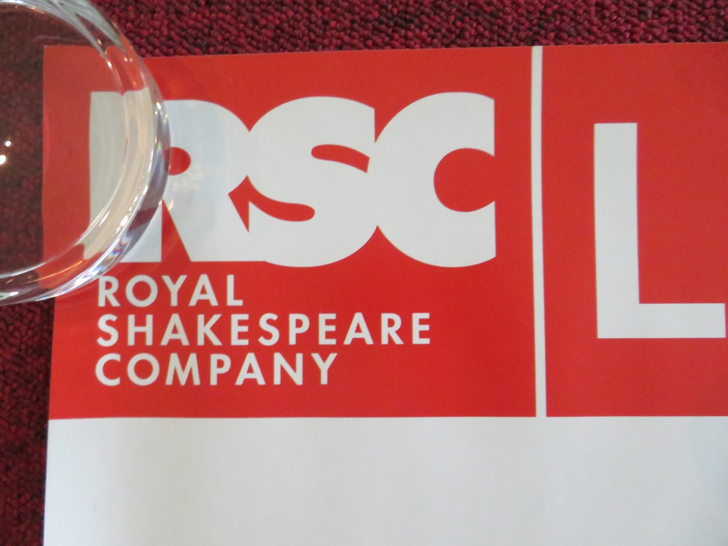 ROYAL SHAKESPEARE COMPANY: RICHARD II UK QUAD ROLLED POSTER DAVID TENNANT 2013