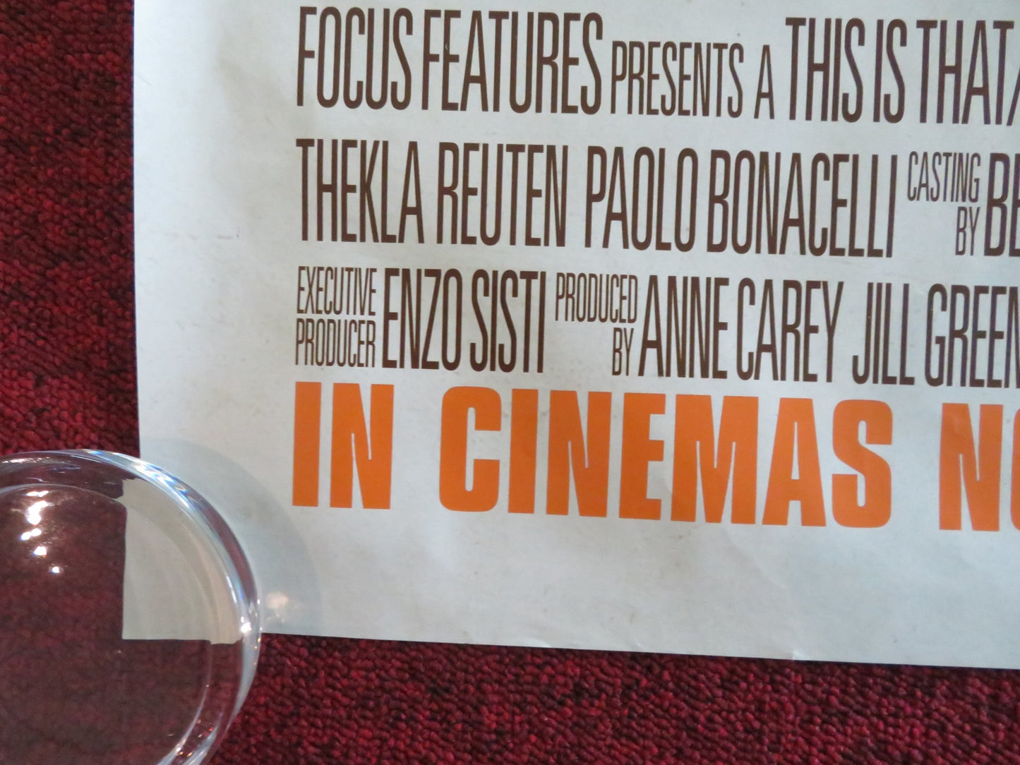 THE AMERICAN UK QUAD ROLLED POSTER GEORGE CLOONEY IRINA BJORKLUND 2010