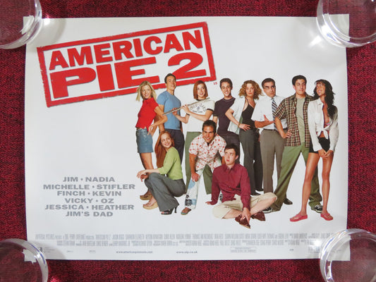 AMERICAN PIE 2 UK MINI QUAD POSTER JASON BIGGS EUGENE LEVY 2001 - Rendezvous Cinema