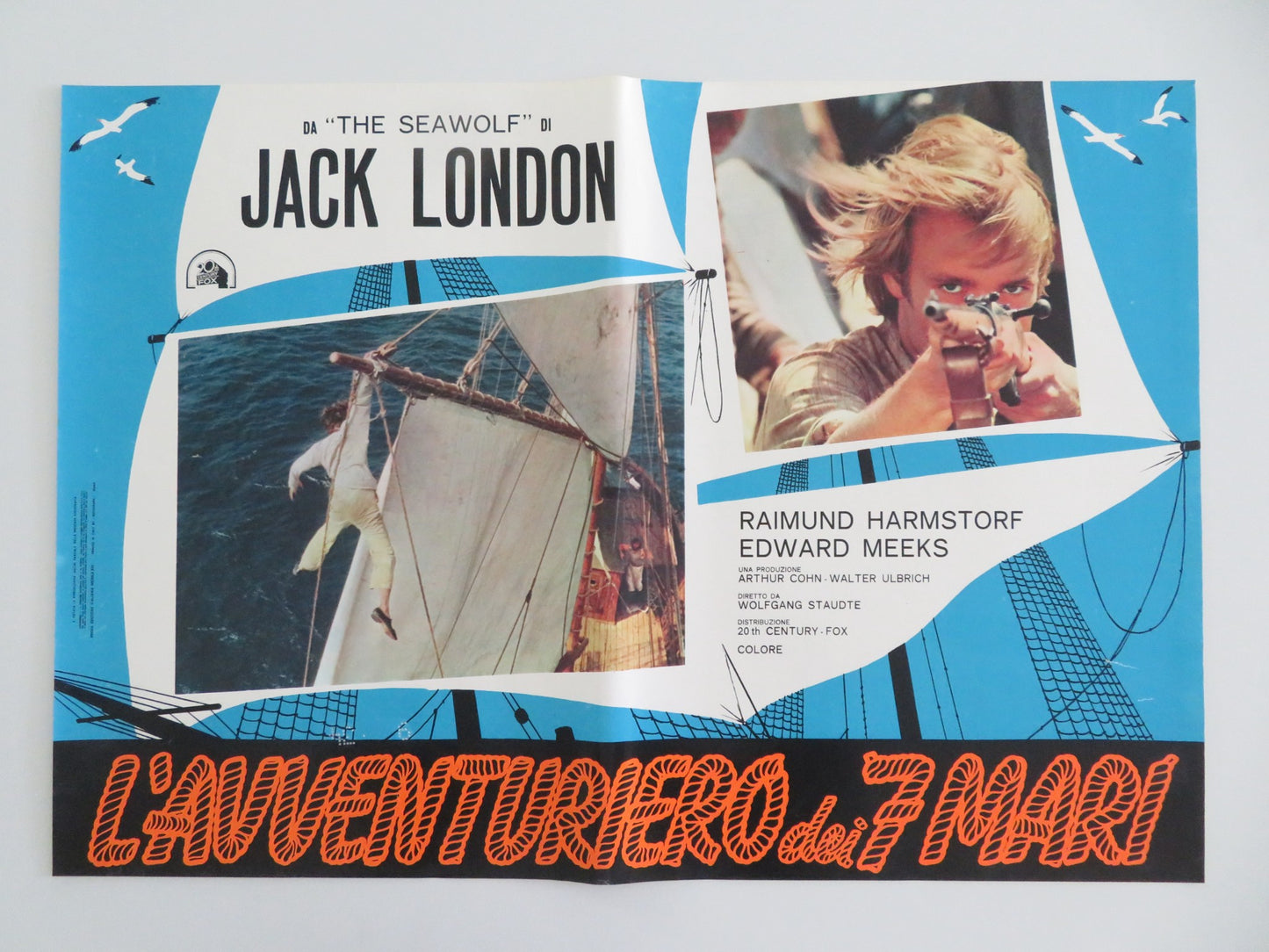 THE SEAWOLF - G ITALIAN FOTOBUSTA POSTER EDWARD MEEKS RAIMUND HARMSTORF 1971 - Rendezvous Cinema