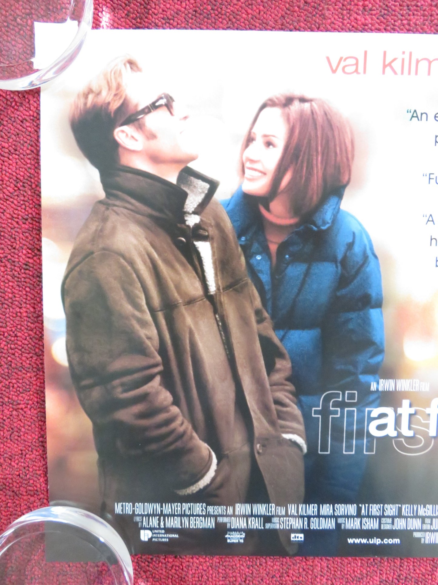 AT FIRST SIGHT - B UK MINI QUAD POSTER VAL KILMER MIRA SORVINO 1999 - Rendezvous Cinema