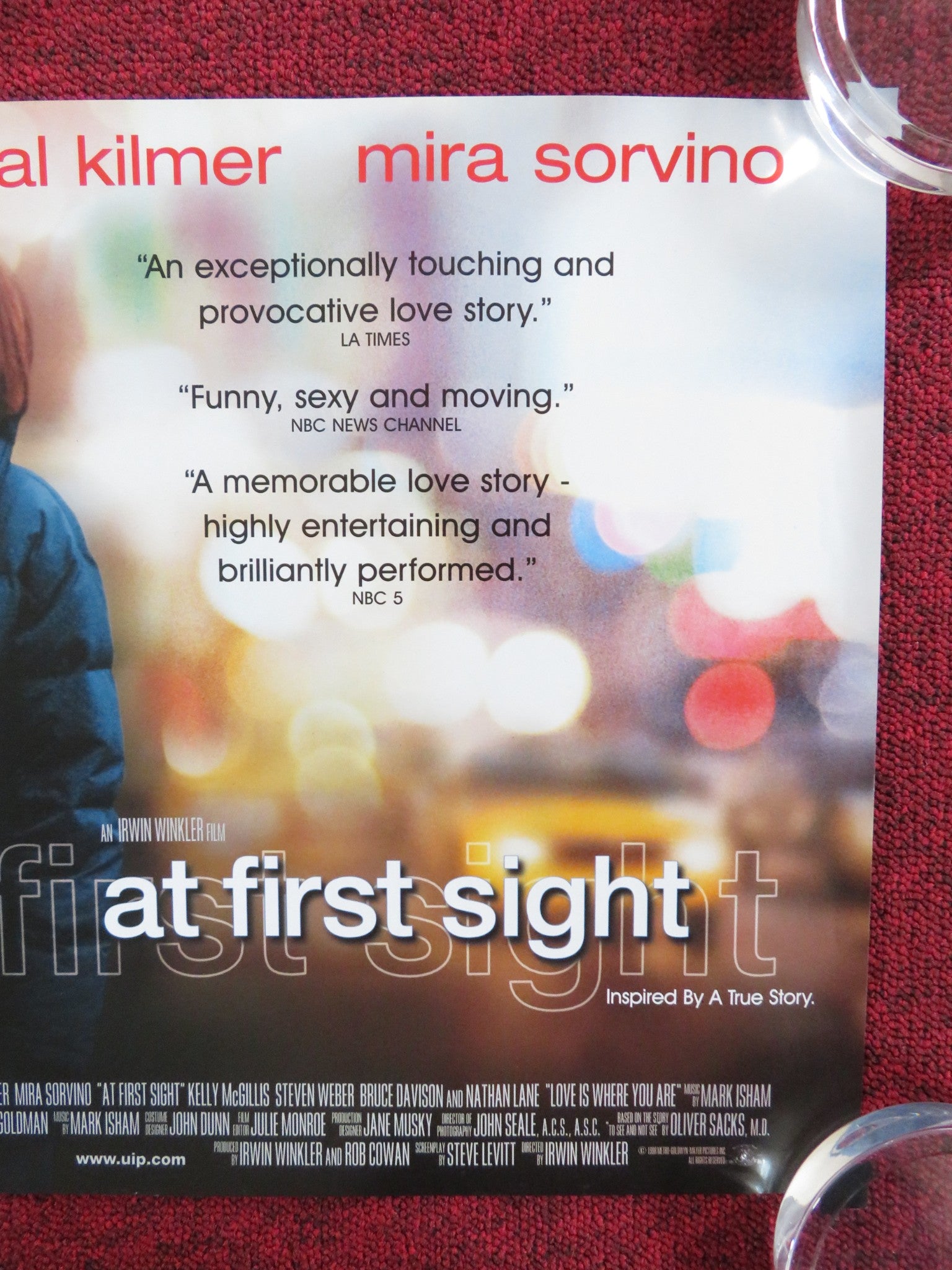 AT FIRST SIGHT - B UK MINI QUAD POSTER VAL KILMER MIRA SORVINO 1999 - Rendezvous Cinema