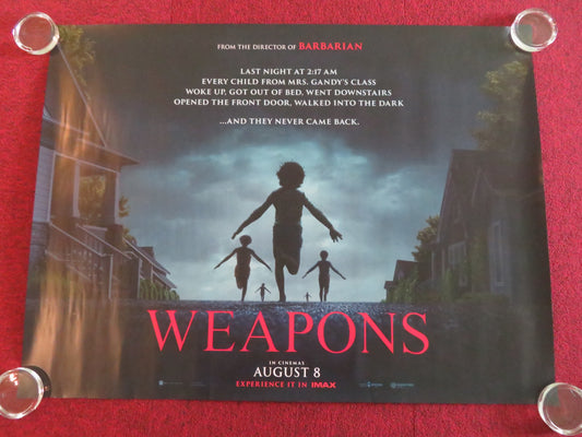 WEAPONS UK QUAD ROLLED POSTER JOSH BROLIN JULIA GARNER 2025
