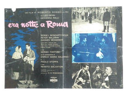 ESCAPE BY NIGHT ITALIAN FOTOBUSTA POSTER LEO GENN GIOVANNA RALLI 1960 - Rendezvous Cinema