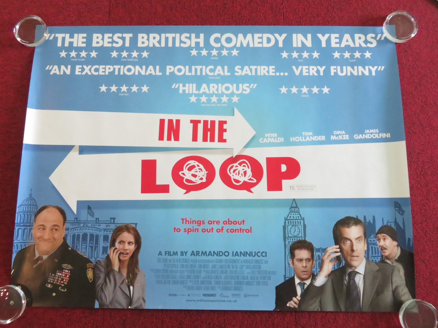 IN THE LOOP UK QUAD ROLLED POSTER PETER CAPALDI TOM HOLLANDER 2009