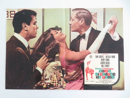 SEX AND THE SINGLE GIRL - A ITALIAN FOTOBUSTA POSTER TONY CURTIS N. WOOD 1964 - Rendezvous Cinema
