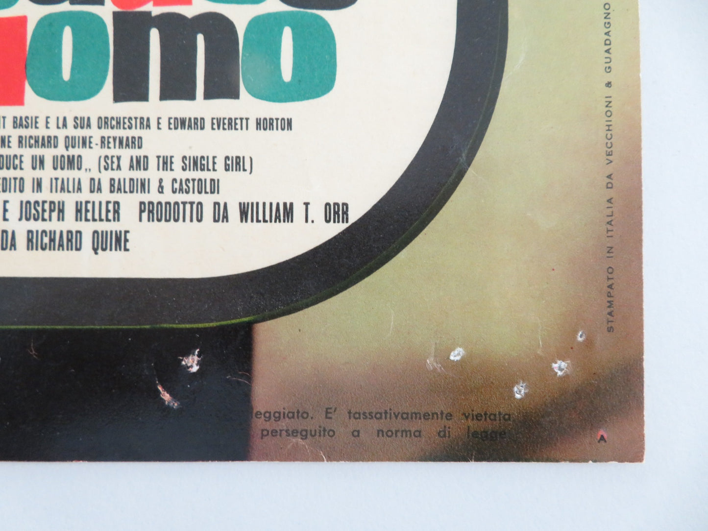 SEX AND THE SINGLE GIRL - A ITALIAN FOTOBUSTA POSTER TONY CURTIS N. WOOD 1964 - Rendezvous Cinema