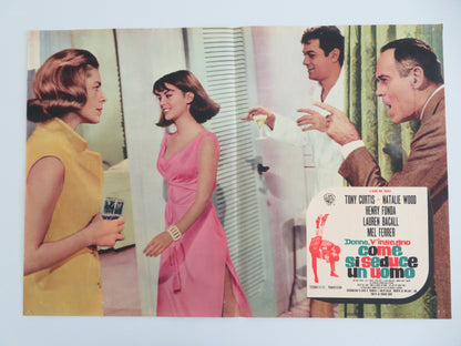 SEX AND THE SINGLE GIRL - C ITALIAN FOTOBUSTA POSTER TONY CURTIS N. WOOD 1964 - Rendezvous Cinema