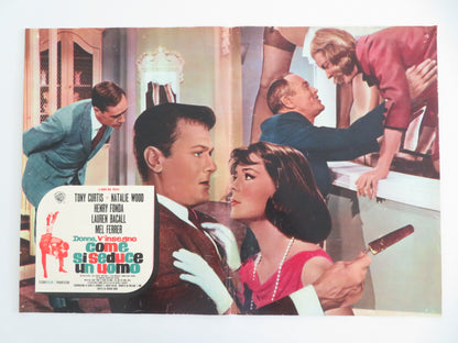 SEX AND THE SINGLE GIRL - D ITALIAN FOTOBUSTA POSTER TONY CURTIS N. WOOD 1964 - Rendezvous Cinema