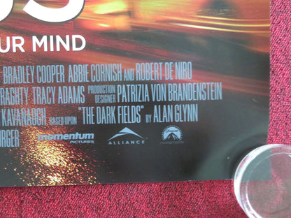 LIMITLESS UK QUAD ROLLED POSTER BRADLEY COOPER ROBERT DE NIRO 2011