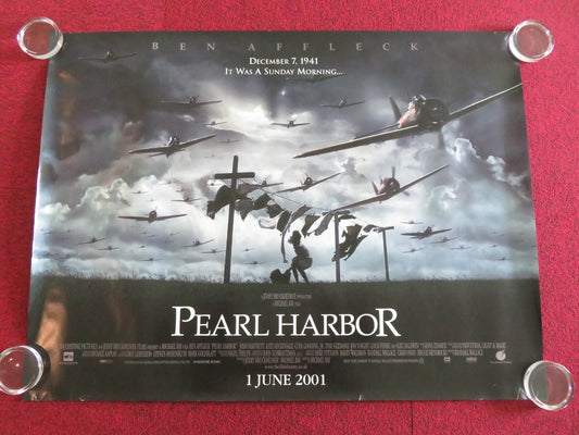 PEARL HARBOR - B UK QUAD ROLLED POSTER BEN AFFLECK JOSH HARTNETT 2001