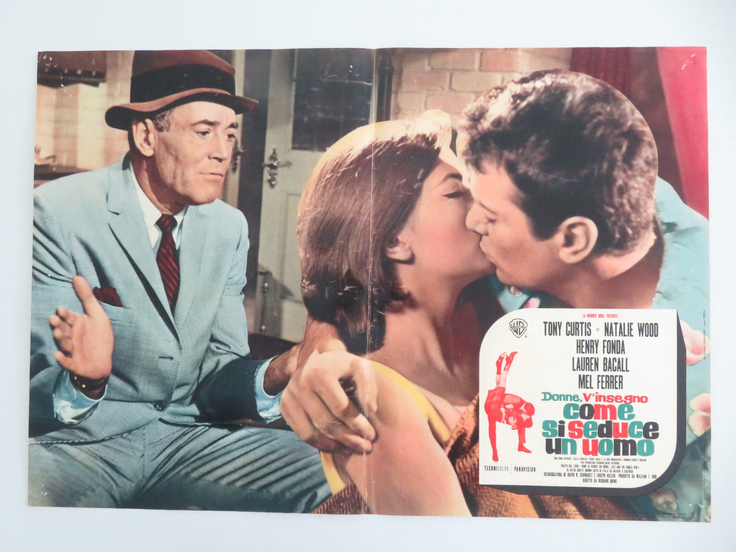 SEX AND THE SINGLE GIRL - F ITALIAN FOTOBUSTA POSTER TONY CURTIS N. WOOD 1964 - Rendezvous Cinema