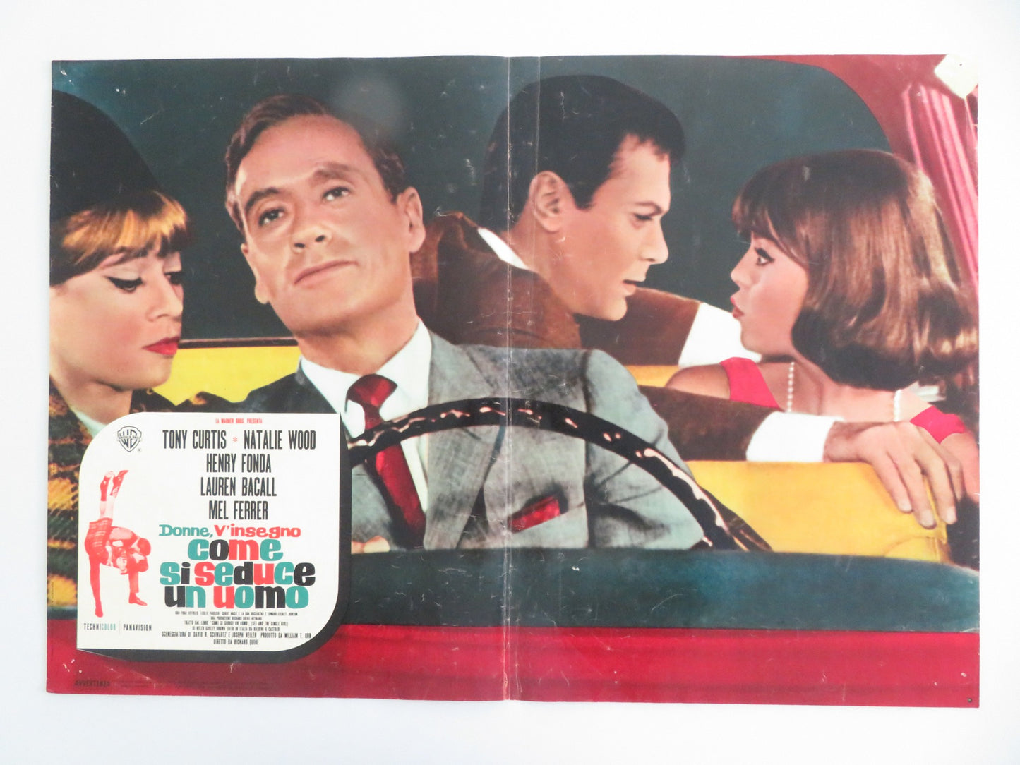 SEX AND THE SINGLE GIRL - G ITALIAN FOTOBUSTA POSTER TONY CURTIS N. WOOD 1964 - Rendezvous Cinema